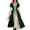 Army Green, variant on Renaissance Costume Women Peasant Medieval Dress Maxi Fairy Dresses with Bell Sleeve Vintage Ren Faire Outfit