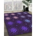 thumbnail image 2 of Ahgly Company Indoor Round Patterned Dark Purple Area Rugs, 7' Round, 2 of 6