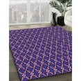 thumbnail image 3 of Ahgly Company Machine Washable Indoor Round Transitional Medium Orchid Purple Area Rugs, 6' Round, 3 of 7