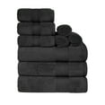 thumbnail image 2 of BNM Turkish Cotton Heavyweight 9 Piece Towel Set, Black, 2 of 5