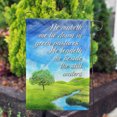 thumbnail image 4 of America Forever Bible Verse Garden Flag - 12.5 x 18 inch - Psalm 23 Christian Quotes Double Sided Religious Garden Flag - Outdoor Yard Decorative Inspirational Faith Flag, 4 of 5
