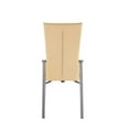 thumbnail image 6 of Milan Marjorie Motion-Back Faux Leather Side Chair in Beige (Set of 2), 6 of 7