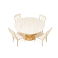 thumbnail image 2 of BingLTD - 48" Wide 30" Tall London Round Dining Table Set for Kitchen, Dining Room with 4 Eleanor Chairs, 2 of 5