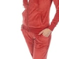 thumbnail image 5 of White Mark Women's 2 Piece Velour Tracksuit Set, 5 of 5