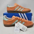 thumbnail image 2 of Men's Adidas Gazelle Indoor Shoes / Orange Mint Green / IH7499 / Multiple Sizes, 2 of 5