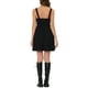 thumbnail image 3 of INSPIRE CHIC Vestido de disfraz para mujer gótico sin mangas con tirantes anchos y cordones mini M Negro, 3 of 5
