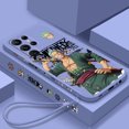 thumbnail image 1 of One Piece Luffy Zoro Cool Liquid Left Rope For Samsung Galaxy S24 S23 S22 S21 S20 FE S10 Ultra Plus Lite 5G Cover Back, 1 of 1