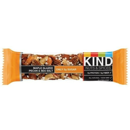 - Kind Nuts - Spices Bar, 1.4 oz bars, Maple Glazed Pecan - Sea Salt, 12 bars