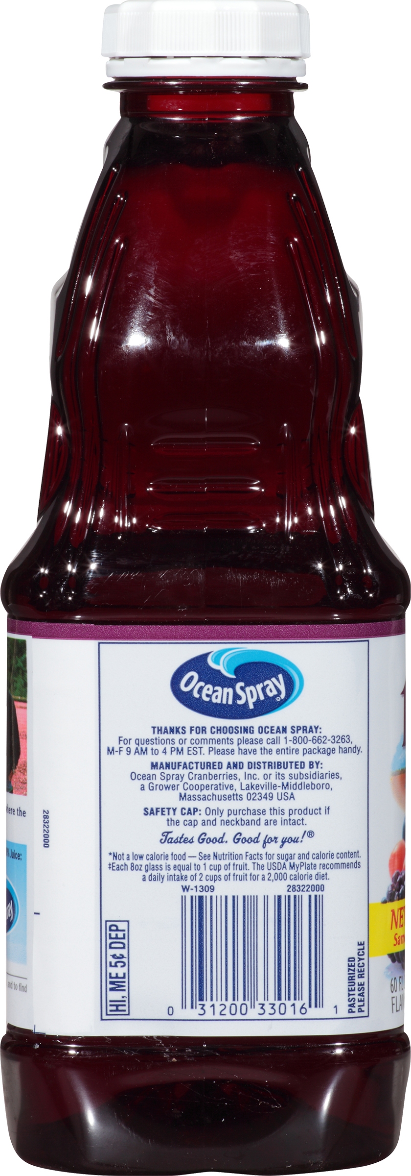 Ocean Spray 100% Cranberry Blueberry Blackberry Juice, 60 Fl. Oz. - image 2 of 7