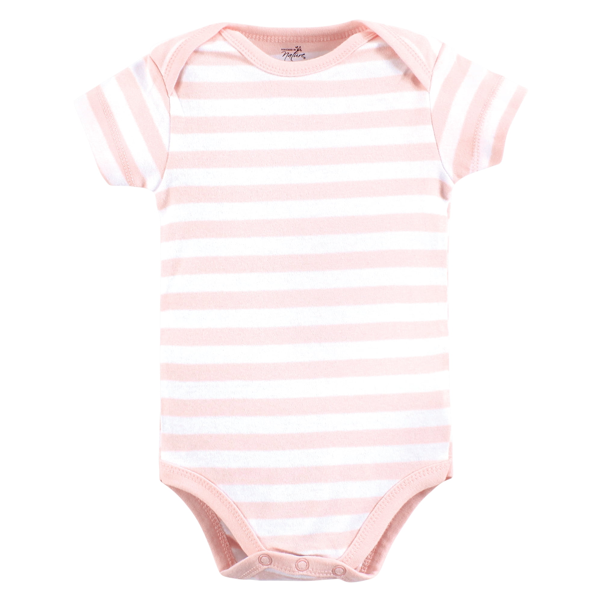 Touched by Nature Unisex Baby Organic Cotton Bodysuits, Popsicle, 18-24 Months