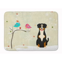 Christmas Presents between Friends Entlebucher Machine Washable Memory Foam Mat