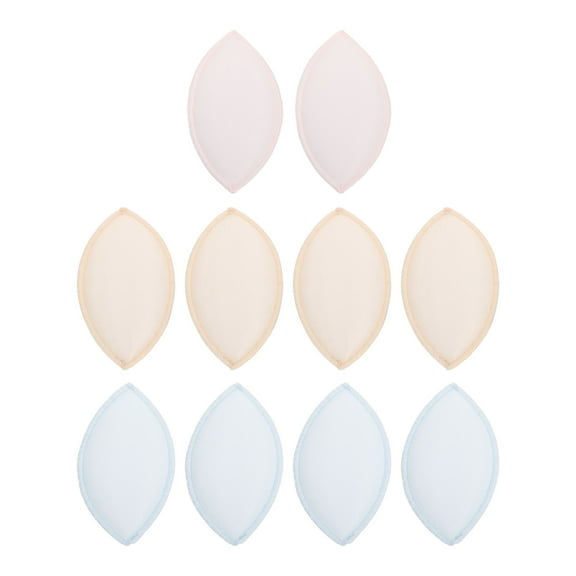 BESTONZON 10 Pcs Round Soft Bralette Bra Inserts Sponge Pads Assorted Color