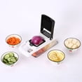 thumbnail image 2 of Cortador de verduras 22 en 1, cortadora de verduras, verduras ralladas, picadora de cocina multifunción con 13 cuchillas ajustables para cortar, cortar verduras y rallar, blanco, 2 of 5
