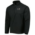 thumbnail image 2 of Men's Antigua Heathered Black Philadelphia Flyers Course Quarter-Zip Jacket, 2 of 4