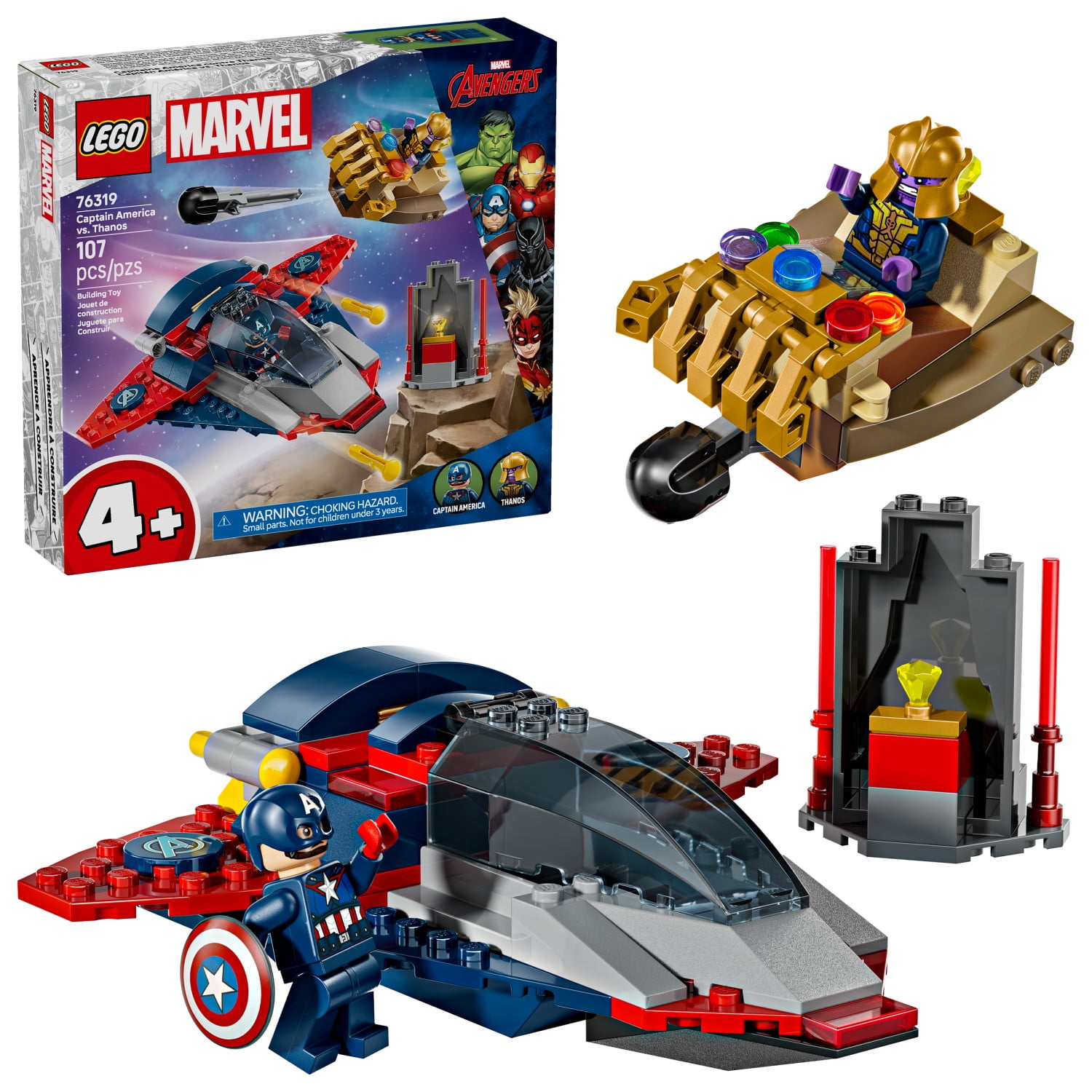 LEGO Marvel Avengers Speeder Bike Attack 76142, Black