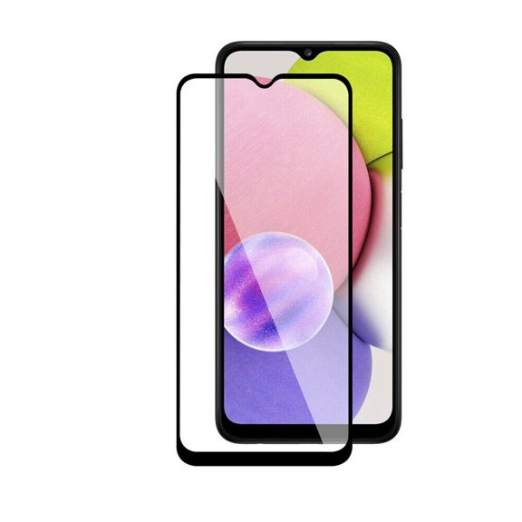 FIEWESEY For Samsung Galaxy A03S Screen Protector Anti Scratch Case Friendly Bubble Free Scratchproof 9H Tempered Glass Screen Protector for Samsung Galaxy A03S (1 Pcs)