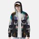 thumbnail image 2 of Balery Modern Abstract Colorful Skull C Sudadera ligera de manga larga con capucha y protección solar UPF 50+ para hombre y mujer, ideal para pesca y running-X-Large, 2 of 7