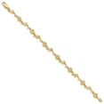 thumbnail image 4 of Auriga Fine Jewelry 14K Yellow Gold Dolphin and Shell Bracelet 7 inch for Women, 4 of 5