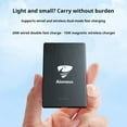 thumbnail image 6 of Aioneus Slim Wireless Portable Charger, 5000mAh Fast Charging Magnetic Power Bank, Magsafe Charger Compatible with iPhone, Samsung, Black, 6 of 9