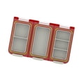 thumbnail image 4 of Caja transparente para anzuelos y cebos con divisores desmontables. Caja para señuelos de pesca. Rojo, 4 of 8