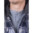 thumbnail image 3 of Visive Big Mens Heavy Sherpa Zip Up Lined Flannel Jacket with Hood, 3 of 8
