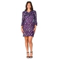 thumbnail image 3 of Womens Geometric Collared Mini Dress, 3 of 5