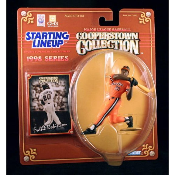 FRANK ROBINSON / BALTIMORE ORIOLES 1998 MLB Cooperstown Collection Starting Lineup Action Figure & Exclusive Trading Card