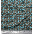 thumbnail image 1 of Soimoi Cotton Duck Fabric Spiral & Paisley Printed Craft Fabric by The Yard 42 Inch Wide, 1 of 1