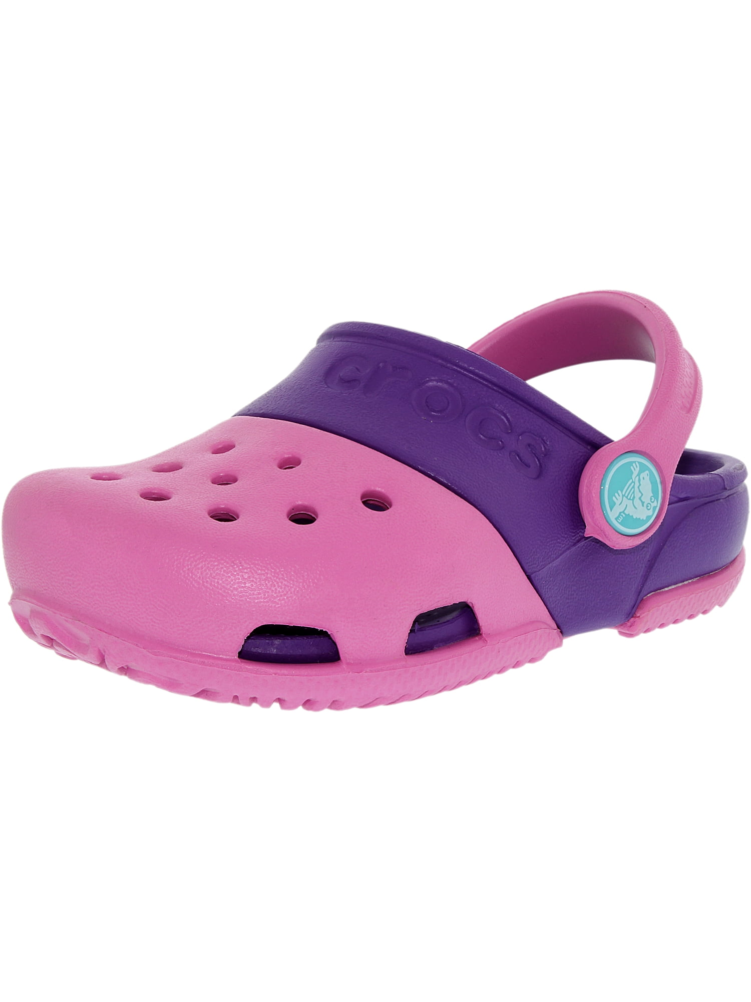 pink and purple crocs