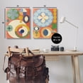 thumbnail image 4 of Stupell Industries Retro Mixed Boho Shapes Abstract Painting Wrapped Canvas Art Print Wall Art, 24 x 30, Set of 2, 4 of 8