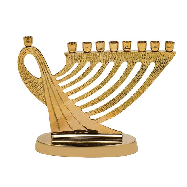 Biedermann & Sons HM80 Brass Harp Design Menorah Candle Holder Walmart Canada