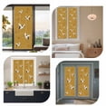 thumbnail image 7 of Japanese Style Window Privacy Film, Vintage Art Cranes Ocean Wave Yellow Static Cling UV Sun Blocking Heat Control Window Tint Day and Night, Non-Adhesive One Way Windows Privacy Cover 23.6''x59'', 7 of 7