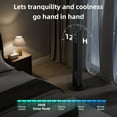 thumbnail image 5 of FREE VILLAGE 36 inch Tower Fan Portable Floor Fans,85°Oscillating Fan Quiet Cooling 12H Timer Remote Control Standing Bladeless Electric 3 Wind Speeds 4 Modes Bedroom Drom Office,Black, 5 of 8