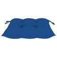 thumbnail image 5 of vidaXL Rocking Chair with Blue Cushion Solid Teak Wood, 5 of 5
