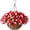 Red and Pink, variant on Artificial Hanging Flowers 12 inch Basket, Faux Silk Petunias Flower Arrangement,Coconut Lining Planter with Morning Glories Plants Patio Garden Porch Deck Spring Decor(Lotus and Fuchsia)