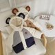 thumbnail image 2 of Gibobby Grandes NiñosAbrigos de invierno para niños pequeños y niñas, chaqueta con capucha y cremallera gruesa con orejas de , traje de nieve para invier(Marina, 3-4 Años), 2 of 5