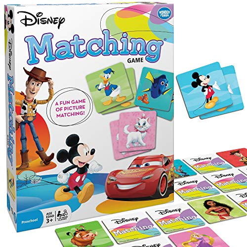 Wonder ForgeDisney T.O.T.S Matching Game for Boys & Girls Age 3 to 5 A Fun & Fast Disney Memory Game 