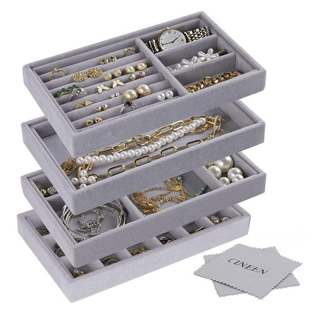Jewellery organiser drawer insert top