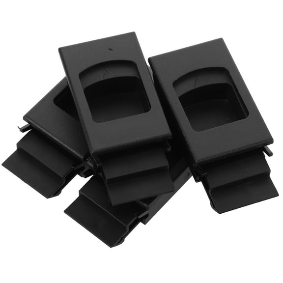 unbranded  4 Pcs Simple Plastic Buckle Rv Refrigerator Door Latch Black