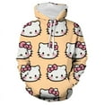 thumbnail image 1 of Nouveau Chandail à Capuchon Mode Automne pour Femmes Col Rond Haut Quotidien Décontracté Chandail à Capuchon Imprimé Hello Kitty Vêtements de Rue Ordinaire pour Femmes HOEMLIN, 1 of 6