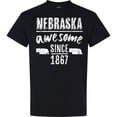 thumbnail image 3 of Inktastic Nebraska Awesome Since 1867 T-Shirt, 3 of 5
