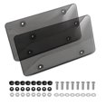 thumbnail image 2 of Licencia 2 PCS Protector de Matrícula Marcos de matrícula Incalebrantable Conpas de Tornillo, Cubierta de Placa A Prueba de Polvo Para Automóviles, Camiones, 2 of 4