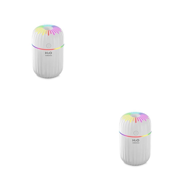 Injueey Humidificador de aire Nebulizador eléctrico ajustable Difusor USB con luz nocturna colorida Decoración Mist Maker Pulverizador Type1 NO1