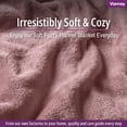 thumbnail image 3 of Vianney Lilac Queen Size Lightweight Fleece Blanket Ultra-Soft Rose Pink Throw Year-Round Cozy Comfort and Elegant Bedroom Decor, 3 of 8
