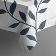 thumbnail image 5 of Blue Boho Abstract and Plant Pattern Square Tablecloth,Waterproof Square Table Cover,Wipeable Spillproof Washable Table Cover for Home Kitchen Party Decor 42"X42"(107x107cm), 5 of 6