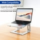 thumbnail image 3 of BESIGN LS03 Aluminum Laptop Stand, Ergonomic Detachable Computer Stand, Notebook Riser, Laptop Mount Compatible with Air, Pro, , ,  More 10-15.6" Laptops, Silver, 3 of 9