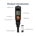 thumbnail image 1 of Food Grade PH Meter Digital Acidity Tester Soil Dough PH/Temperature Detector Handheld PH Test Pen for Water Fruit Cheese Meat ,Upgraded Testing Structure, 1 of 7