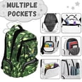 thumbnail image 6 of Uorisanigo Green Camo Dinosaur Teen Kids Backpack for Boys Large Capacity Schoolbag Elementary Middle School Bookbag Lightweight Daypack for Back to School, 6 of 7