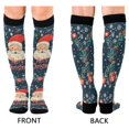 thumbnail image 4 of FORMRS Womens Knee High Socks Casual Long Thick Travel Daily Wear, 1 Pair, Blue Christmas Santa, 4 of 6