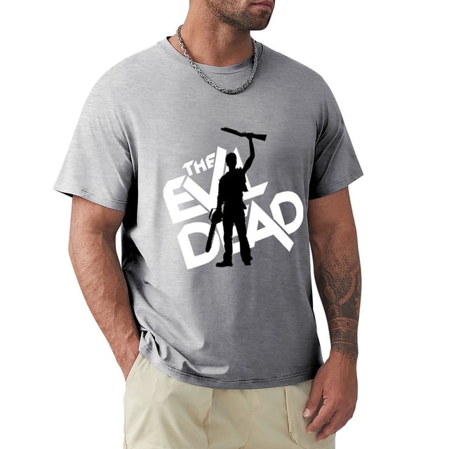 Camiseta Ash vs The Evil Dead de talla grande para fanáticos de los deportes camisetas negras lisas para hombres